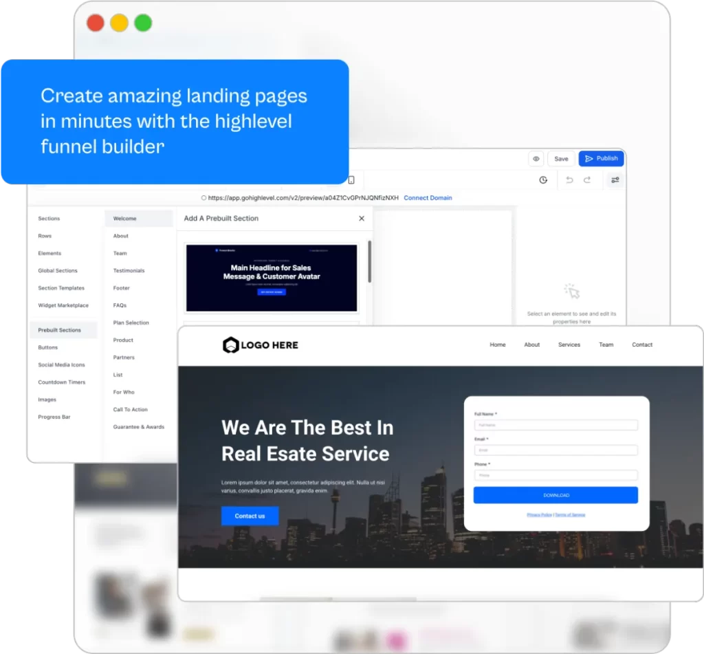landing-page-creation-go-high-level-clube-leads